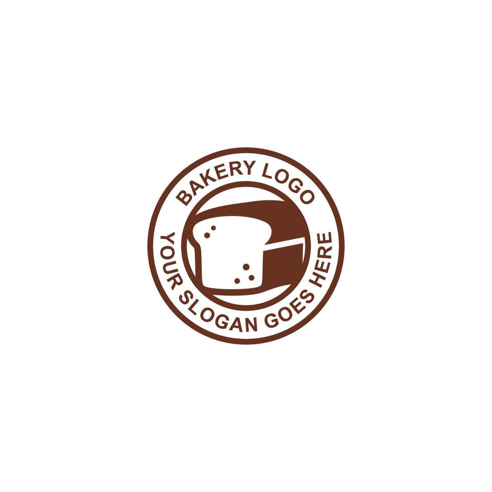 Bakery simple flat logo vector