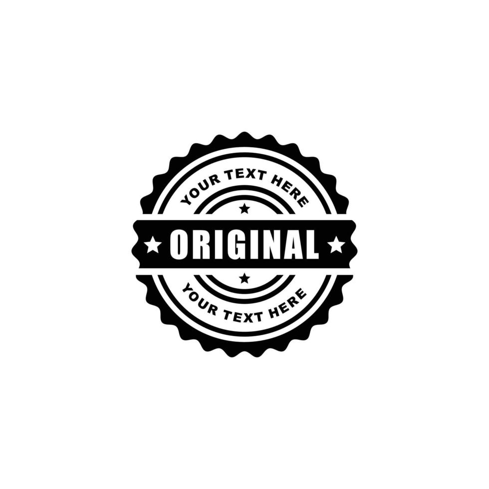Original grunge stamp seal icon vector