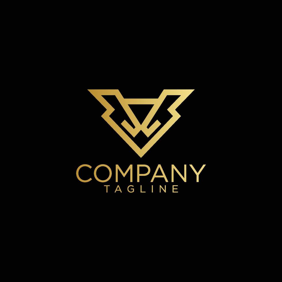 stylish v logo design and premium vector templates 12112316 Vector Art ...