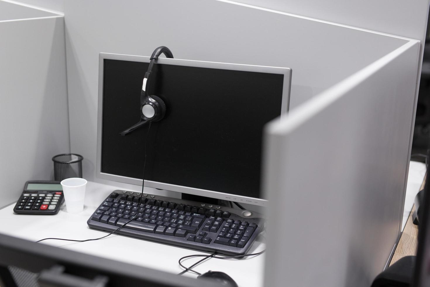 empty call center office photo