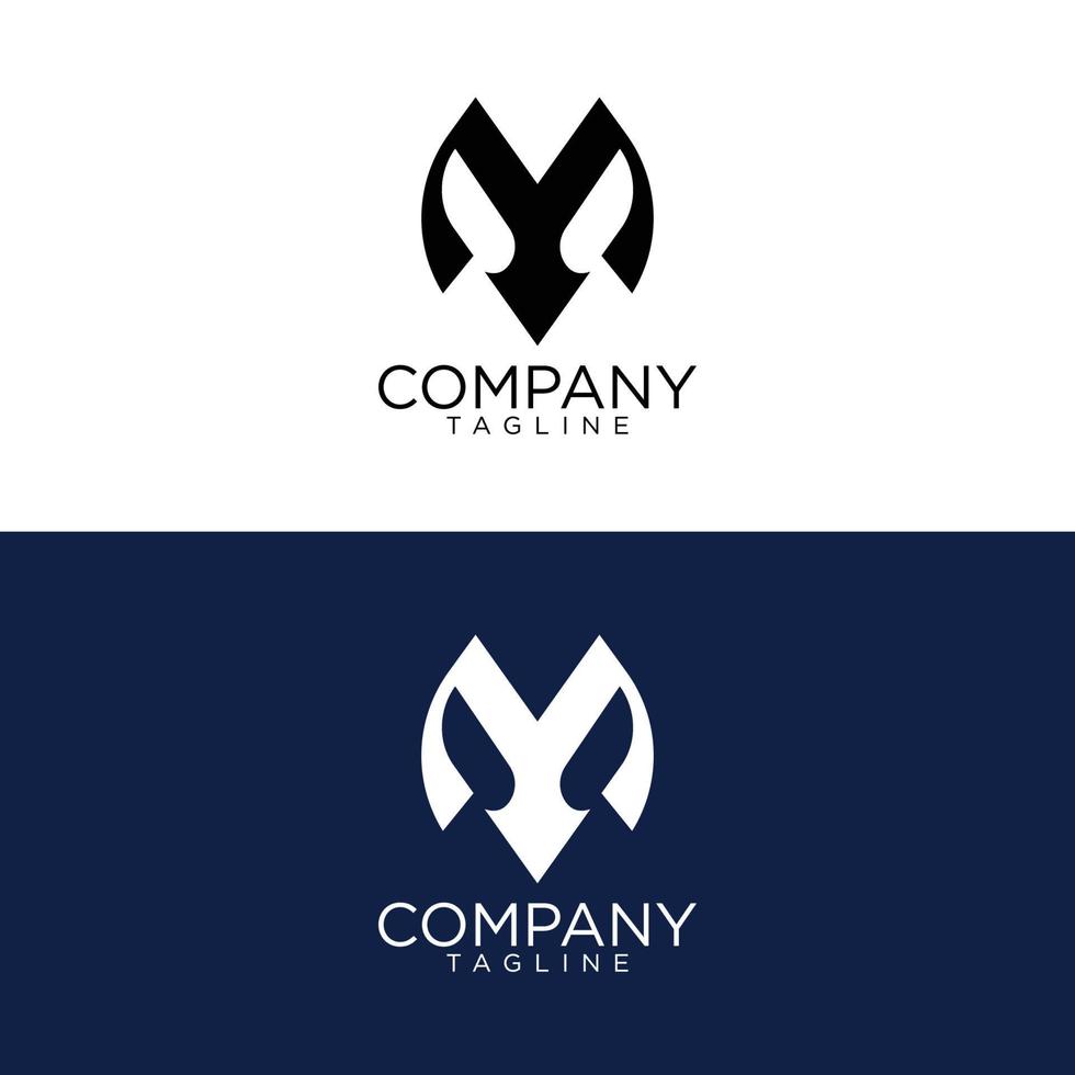 diseño de logotipo m y plantillas vectoriales premium vector