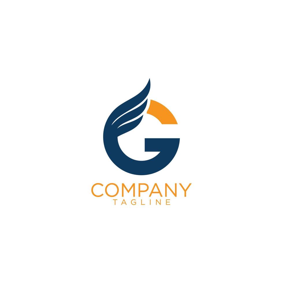 diseño de logotipo g fly y plantillas vectoriales premium vector