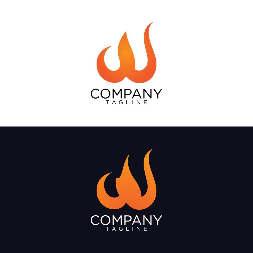 w unique logo design and premium vector templates