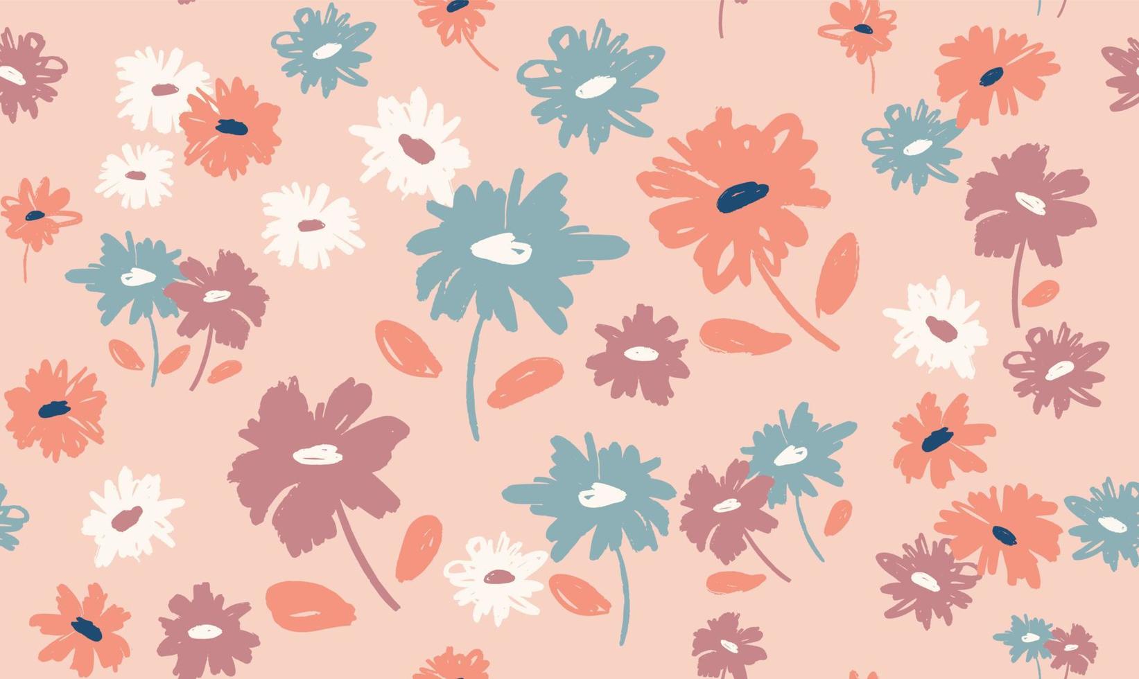 fondo floral para textil, traje de baño, papel tapiz, cubiertas de patrón, superficie, papel de regalo. vector