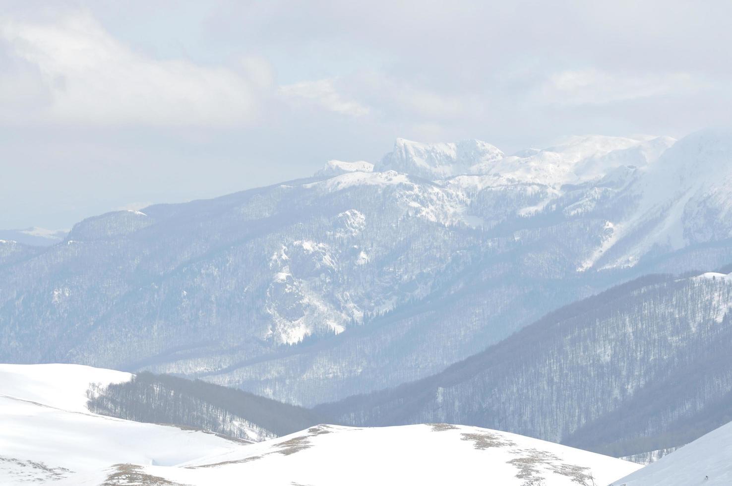 Winter landscape view photo