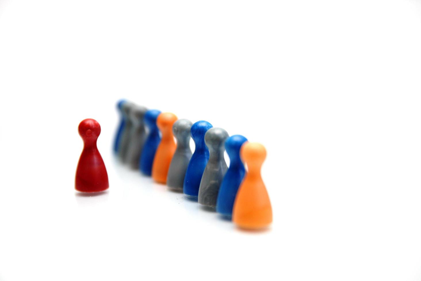 Concept of a multi-colored crowd photo