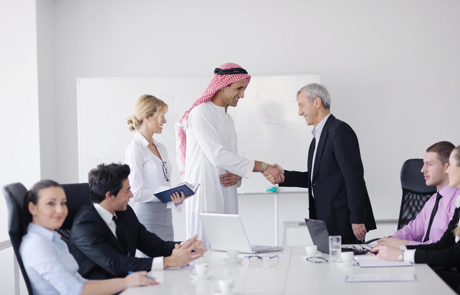 Arabic business man at meeting photo