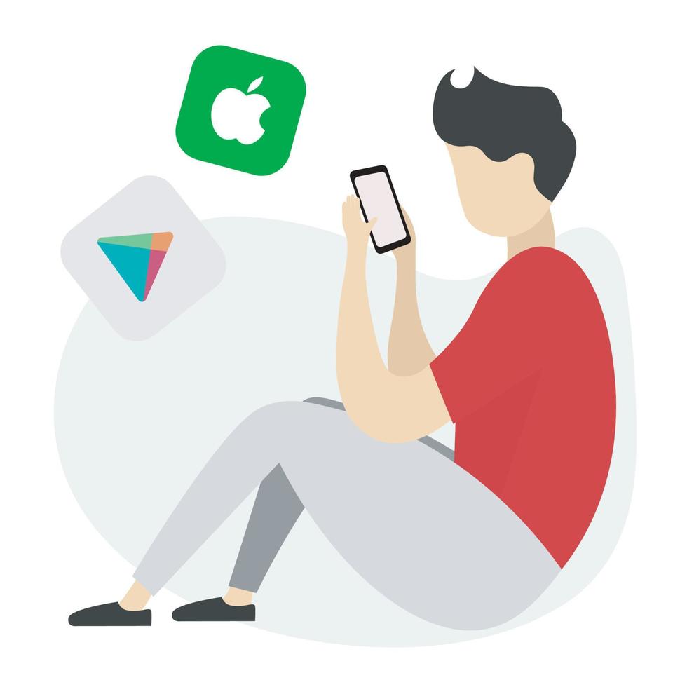 find app on store vector