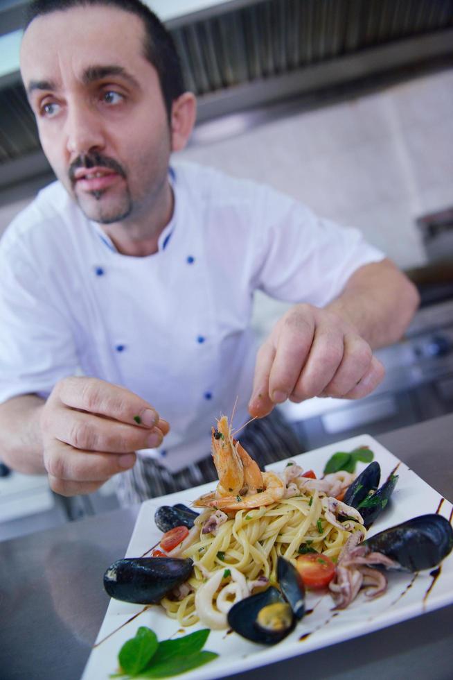 chef preparing food photo