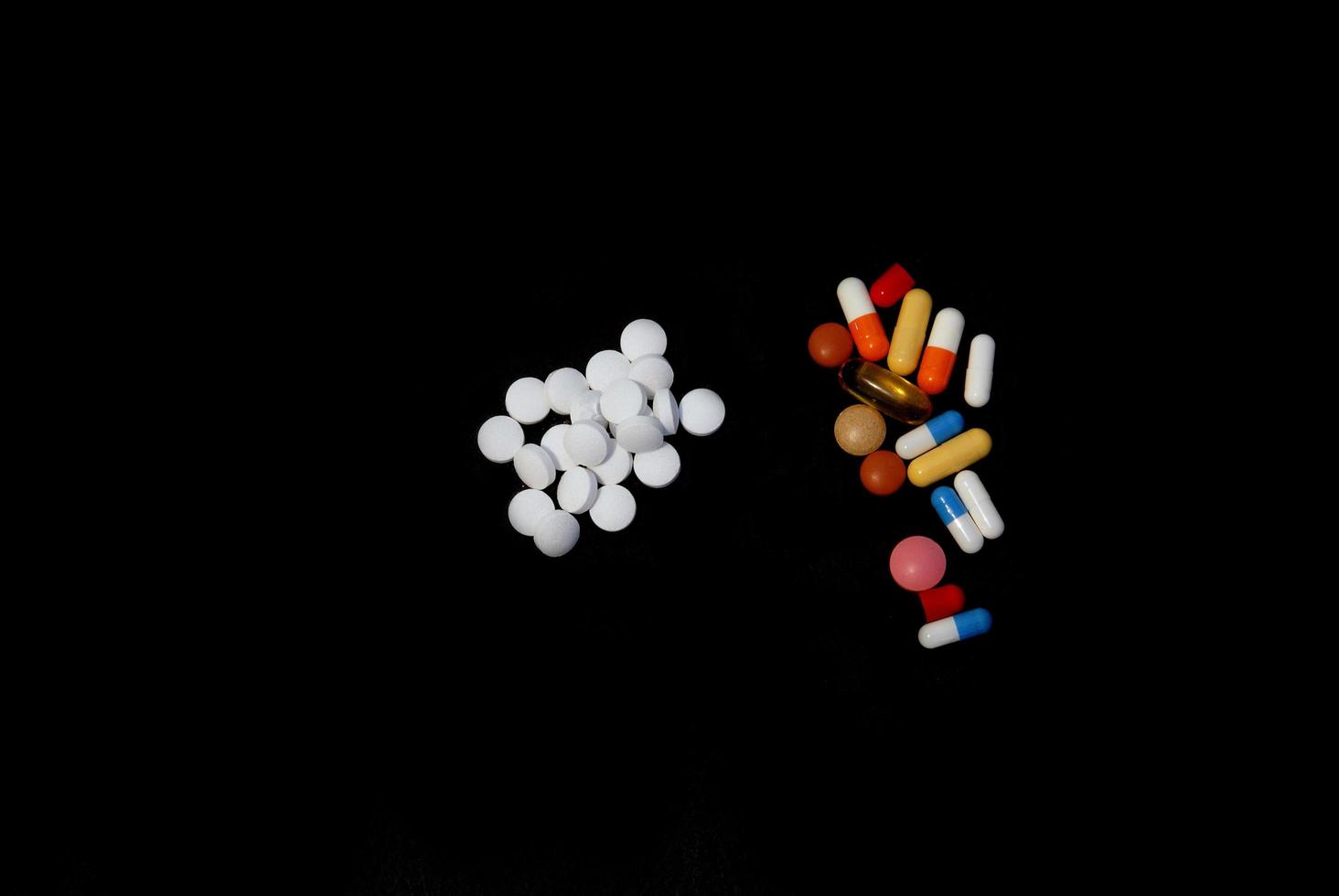 pills on black photo