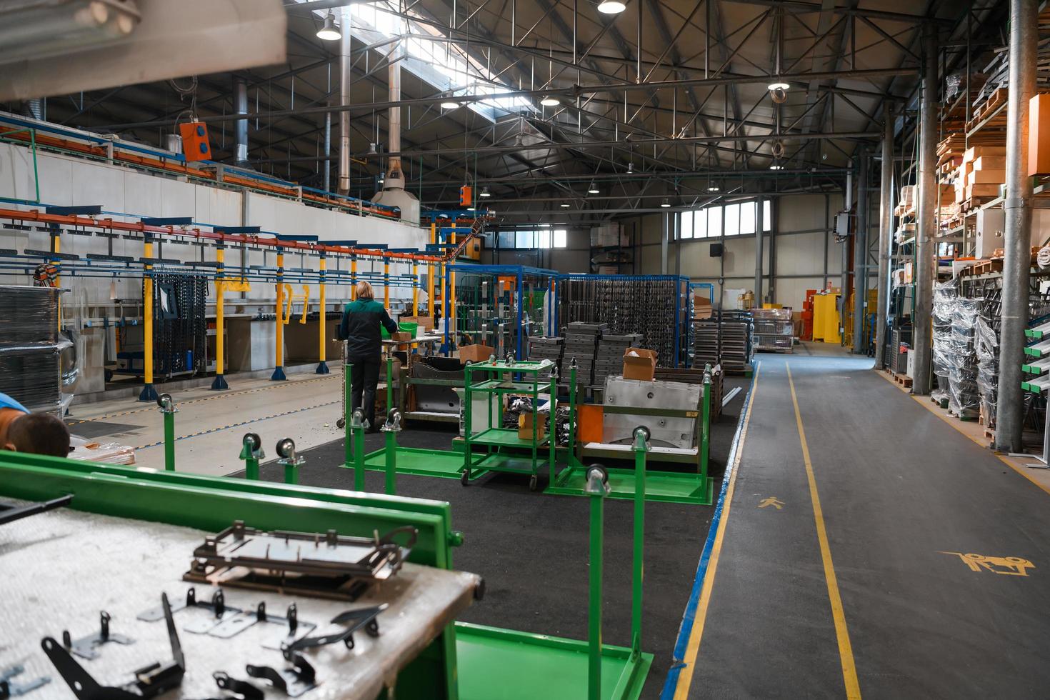 Turkey, 2022 - modern industrial factory for mechanical engineering equipment and machines manufacture of a production hall photo