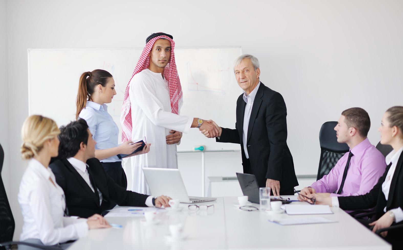 Arabic business man at meeting photo