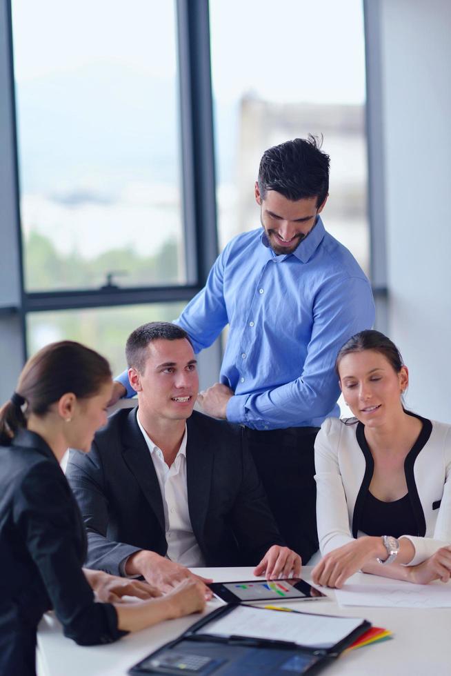 business people group in a meeting at office photo