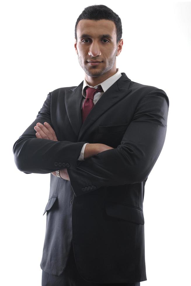 business man isolated over white background photo