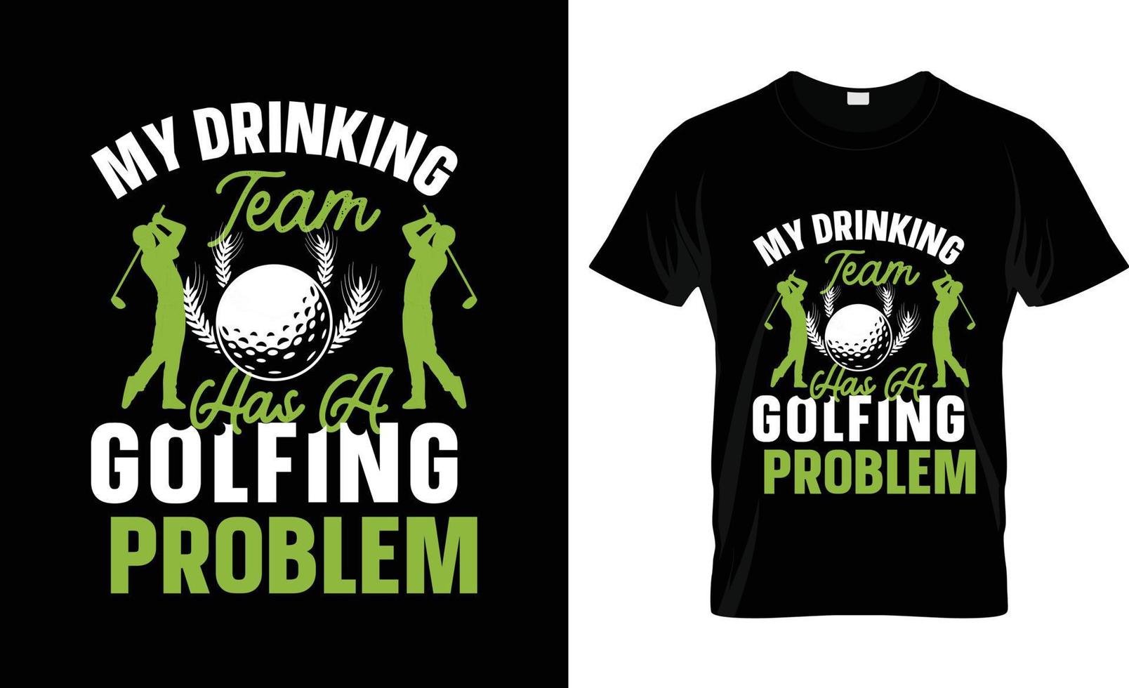 diseño de camisetas de golf, eslogan de camisetas de golf y diseño de ropa, tipografía de golf, vector de golf, ilustración de golf