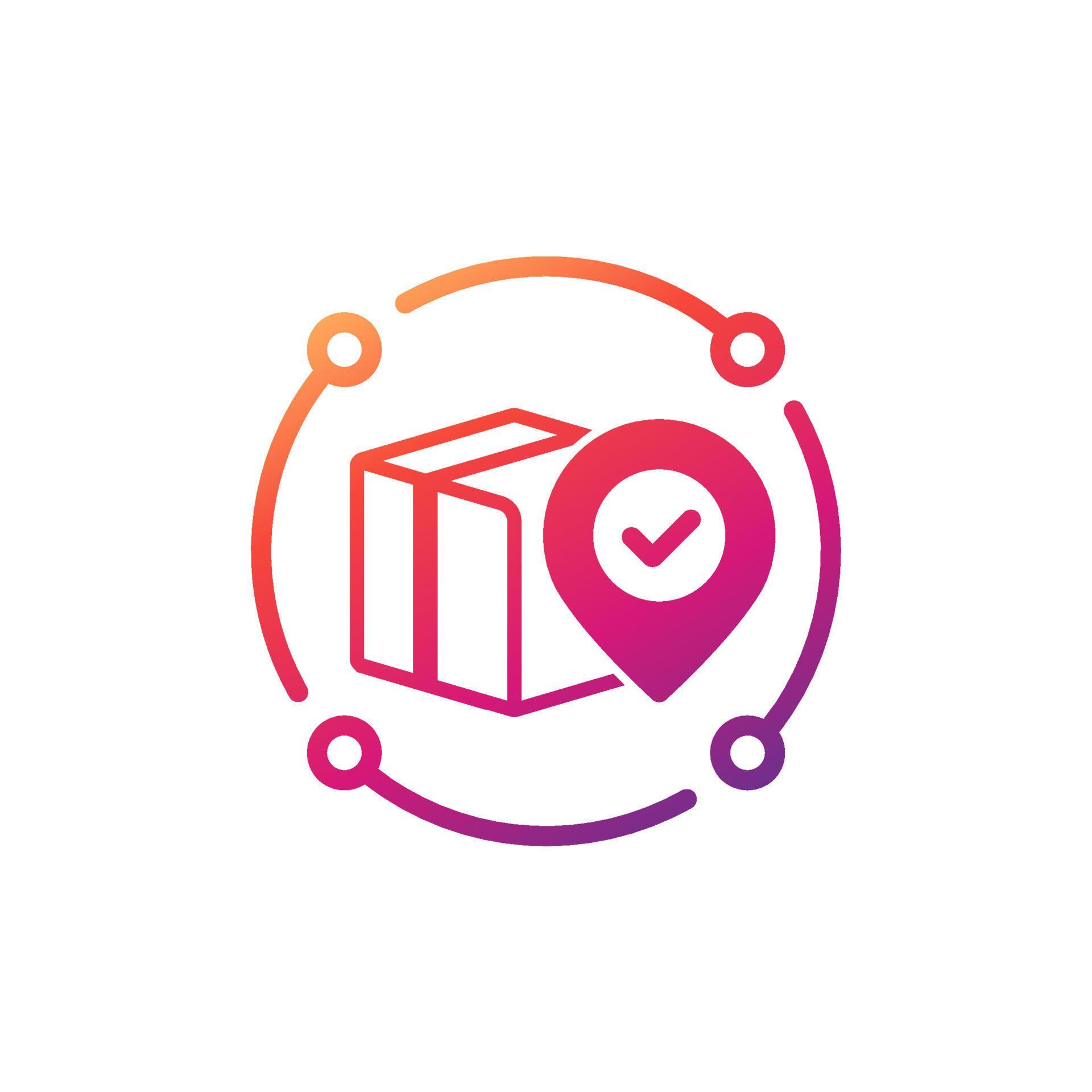 Parcel tracking and order delivery icon 12117280 Vector Art at Vecteezy