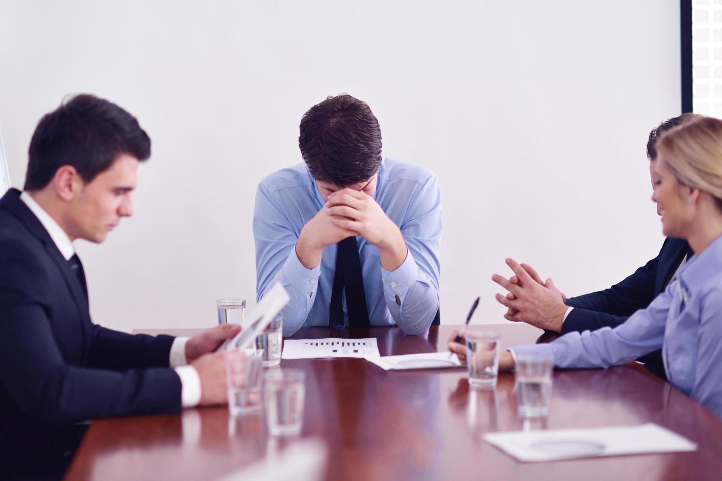 business people in a meeting at office photo