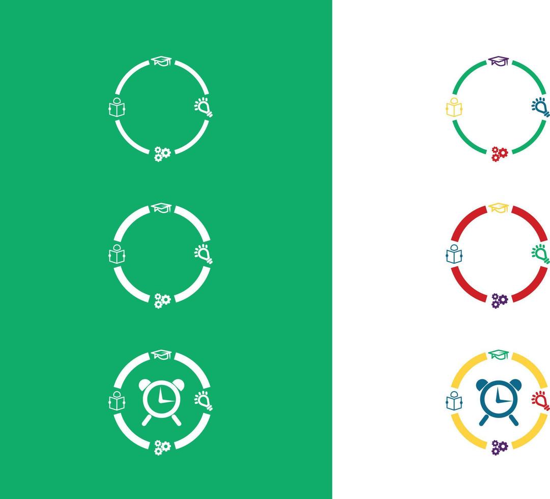 Education vector icons set for internet and online education, e-learning resources, distant online courses, colleges, academies universities and schools. Line art minimalist style. Black color.