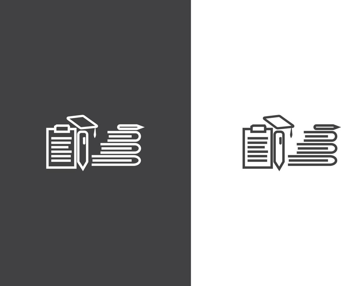 Education vector icons set for internet and online education, e-learning resources, distant online courses, colleges, academies universities and schools. Line art minimalist style. Black color.