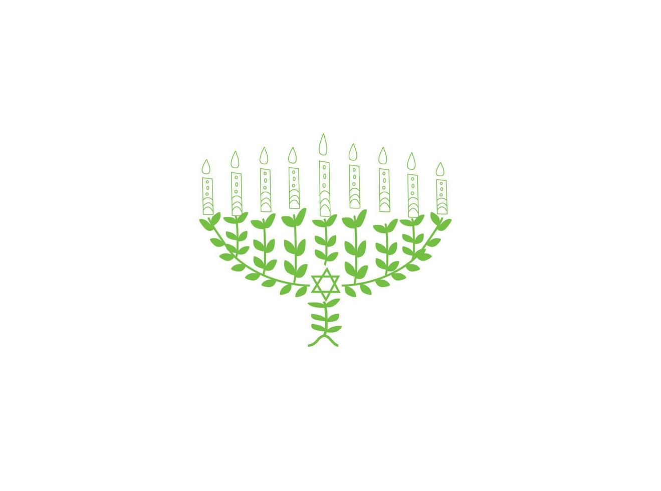 icono negro de la menorá de hanukkah aislado en fondo amarillo. icono de la religión. símbolo tradicional de hanukkah. religión festiva, fiesta judía de las luces. estilo de sombra larga. vector. vector