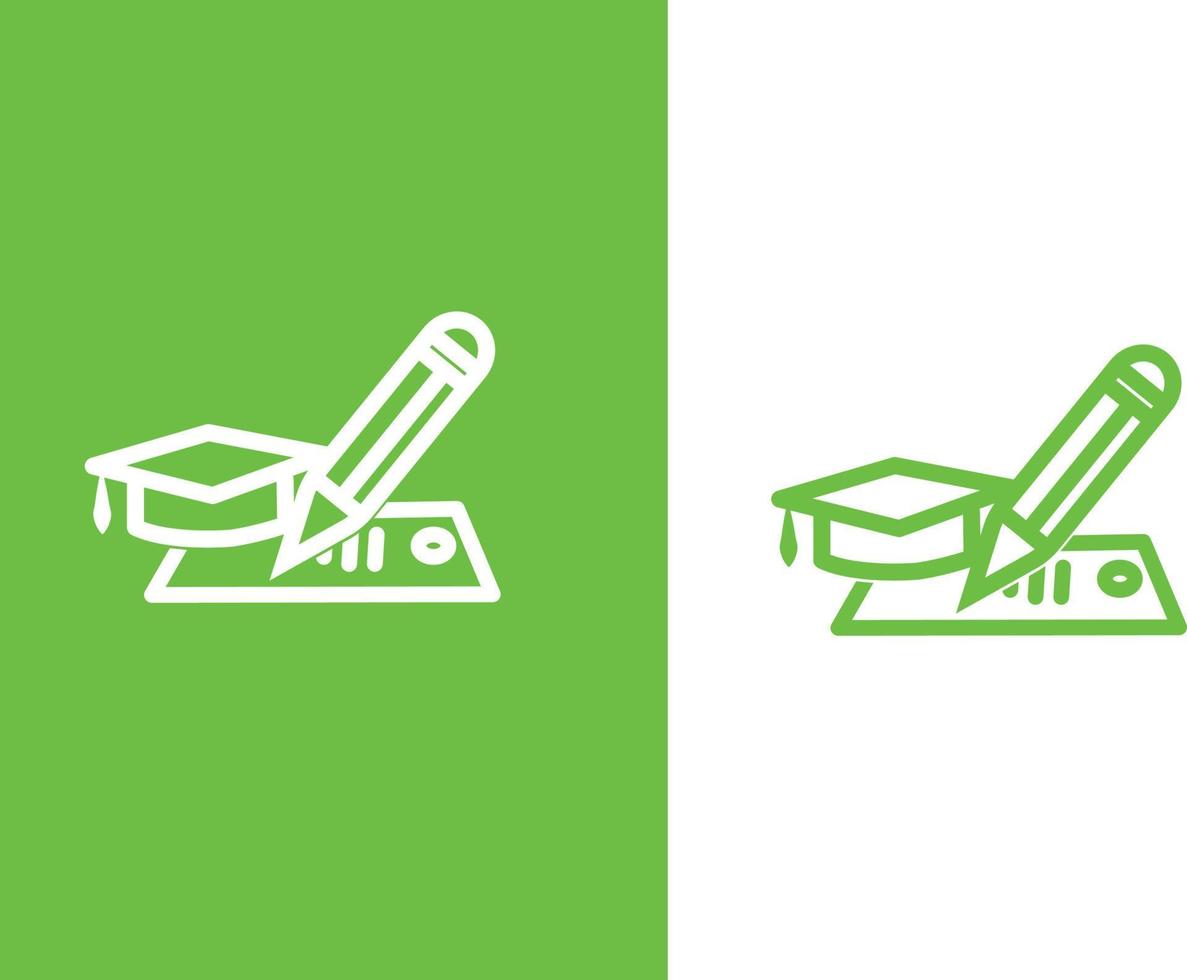 Education vector icons set for internet and online education, e-learning resources, distant online courses, colleges, academies universities and schools. Line art minimalist style. Black color.