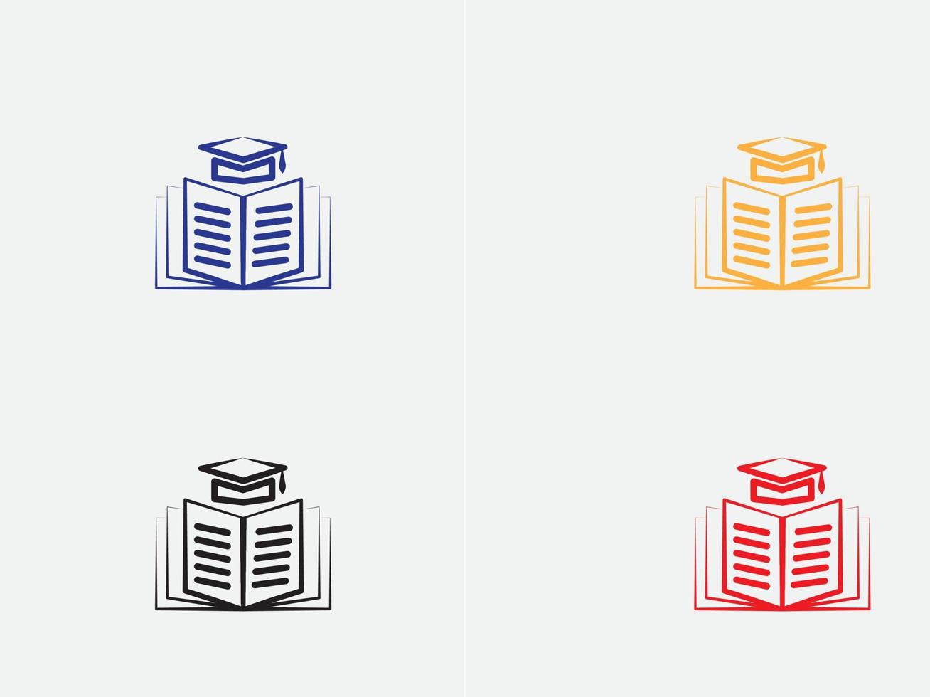 Education vector icons set for internet and online education, e-learning resources, distant online courses, colleges, academies universities and schools. Line art minimalist style. Black color.