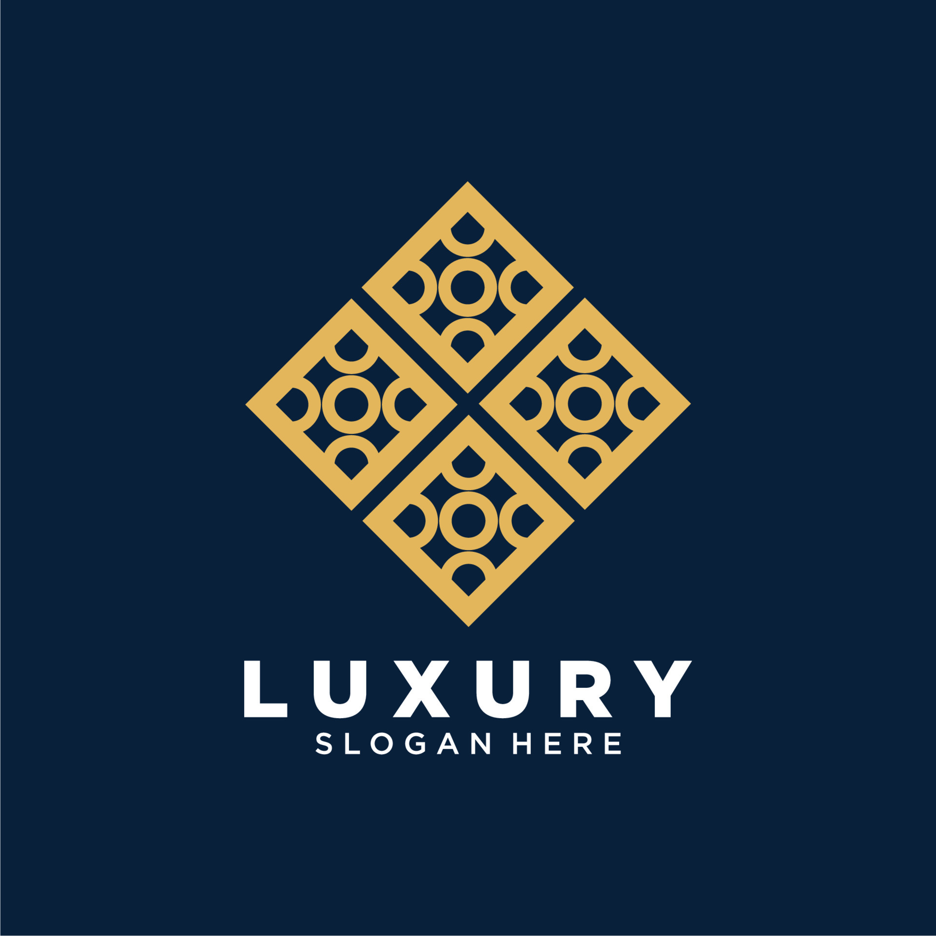 luxury logo design template. logo with ornament and luxury concept