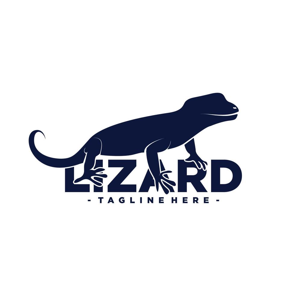 lizard logo. lizard vector illustration