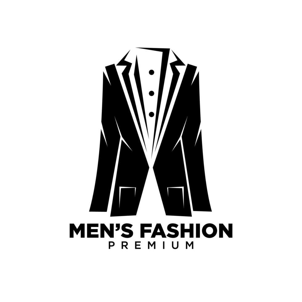 logotipo de moda masculina. logo para tienda de ropa masculina vector