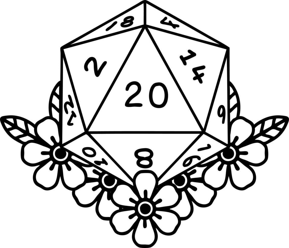 D20 Dice Clipart 2