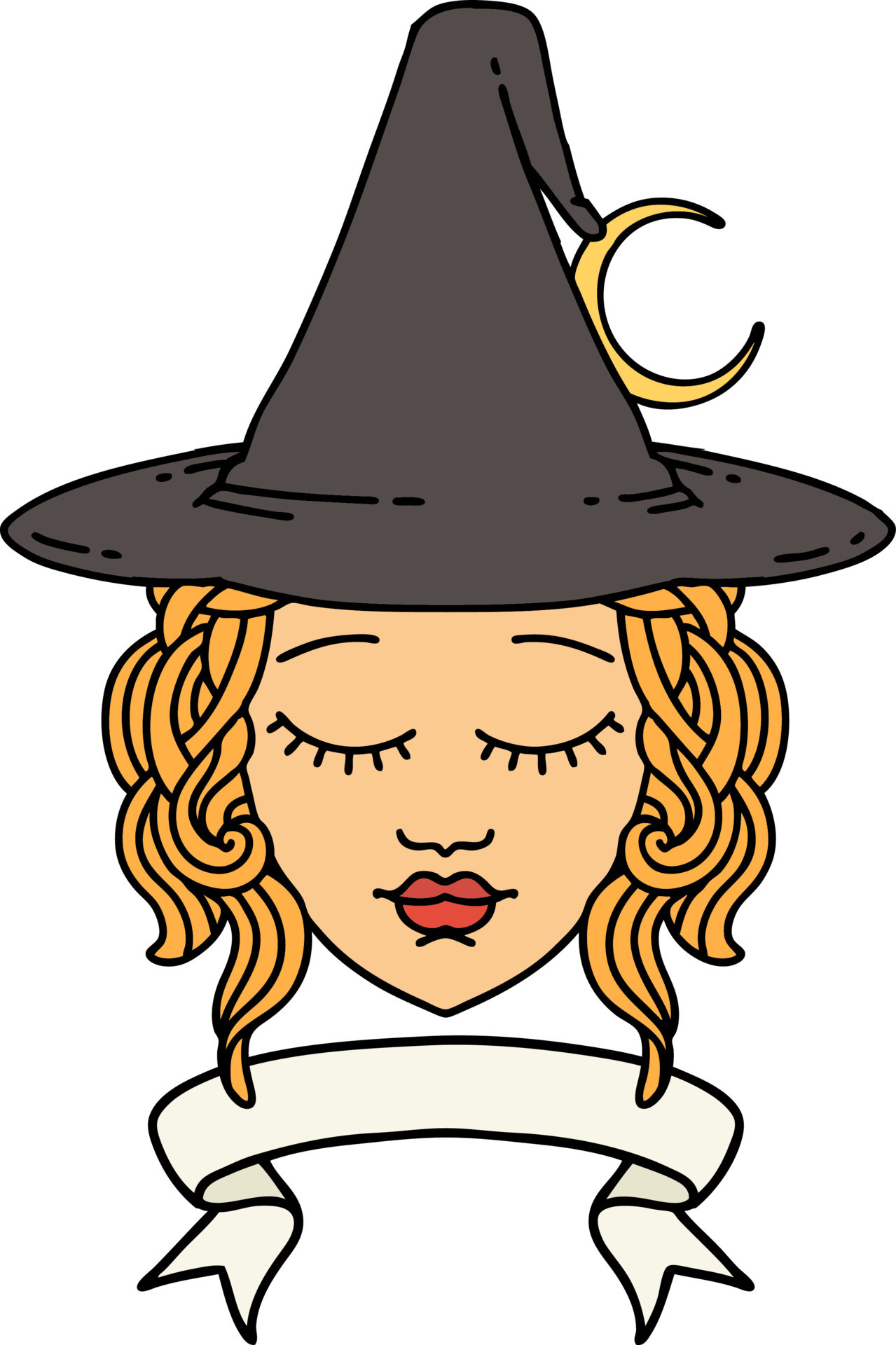 Human Witch Character With Banner Illustration 12122614 Vector Art At human-witch-character-with-banner-illustration-12122614-vector-art-at