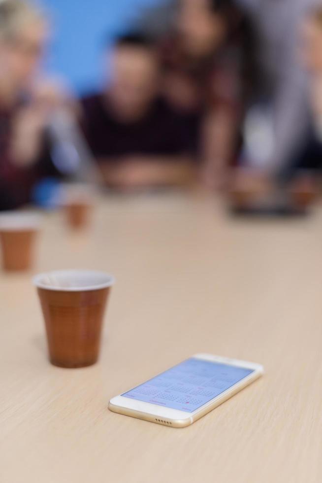 startup business team on meeting at modern office photo