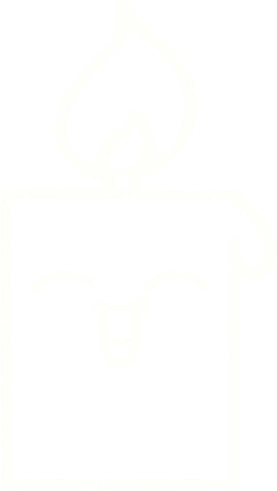 Candle Chalk Drawing vector