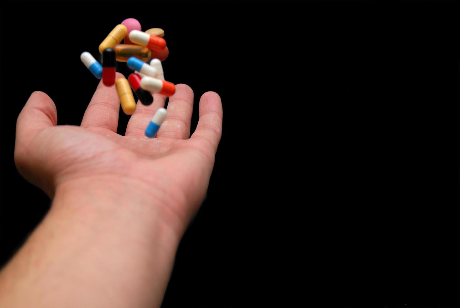 pills in hand photo