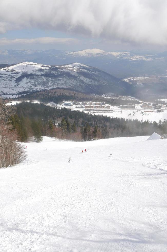 vista del paisaje de invierno foto