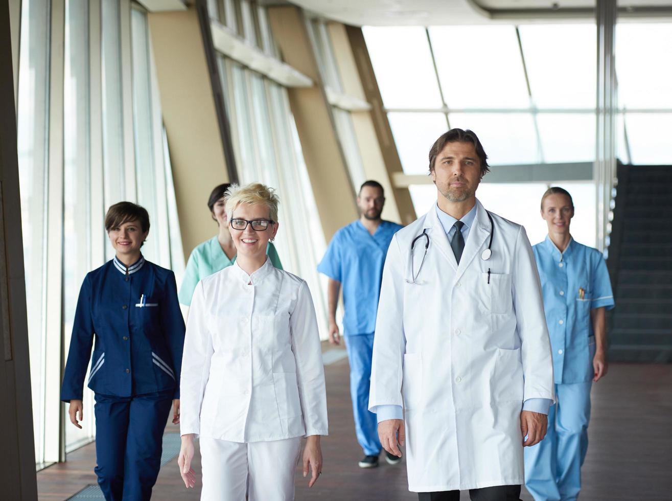 doctors team walking photo