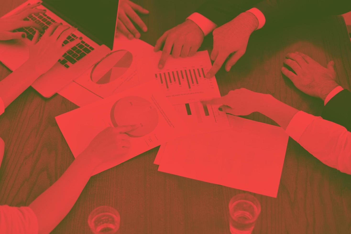 business people in a meeting at office photo