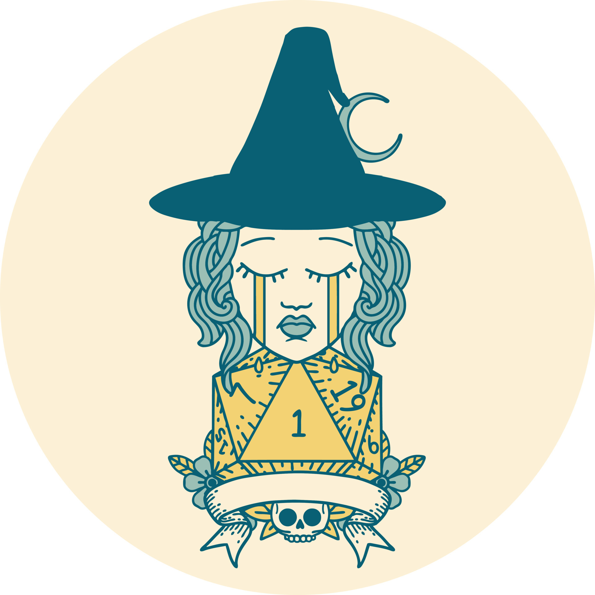 Retro Tattoo Style crying human witch with natural one roll 12127161 Vector Art at Vecteezy Retro Tattoo Style crying human witch with natural one roll 12127161 Vector Art at Vecteezy