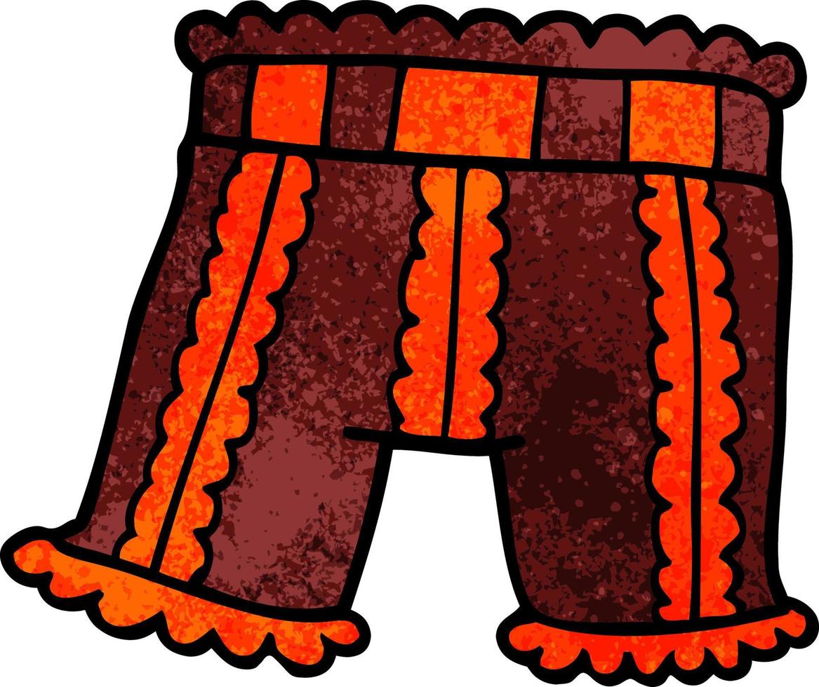 cartoon doodle underwear vector