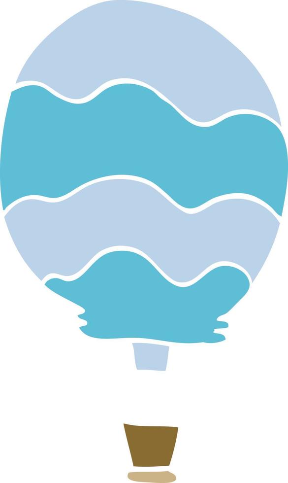 cartoon doodle hot air balloon vector
