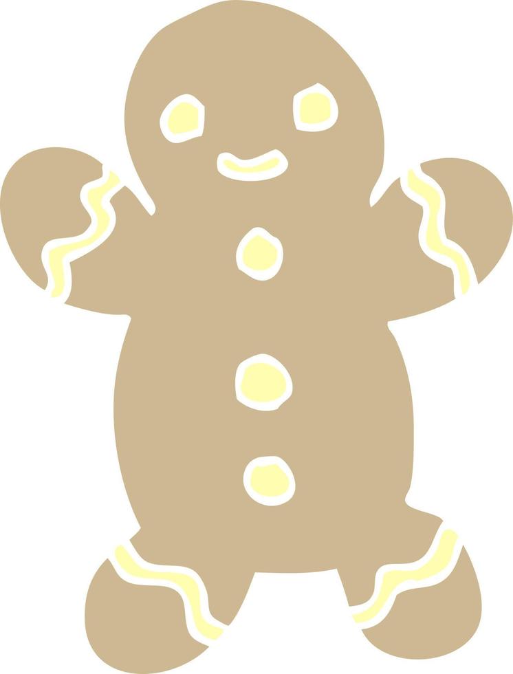 cartoon doodle christmas gingerbread vector