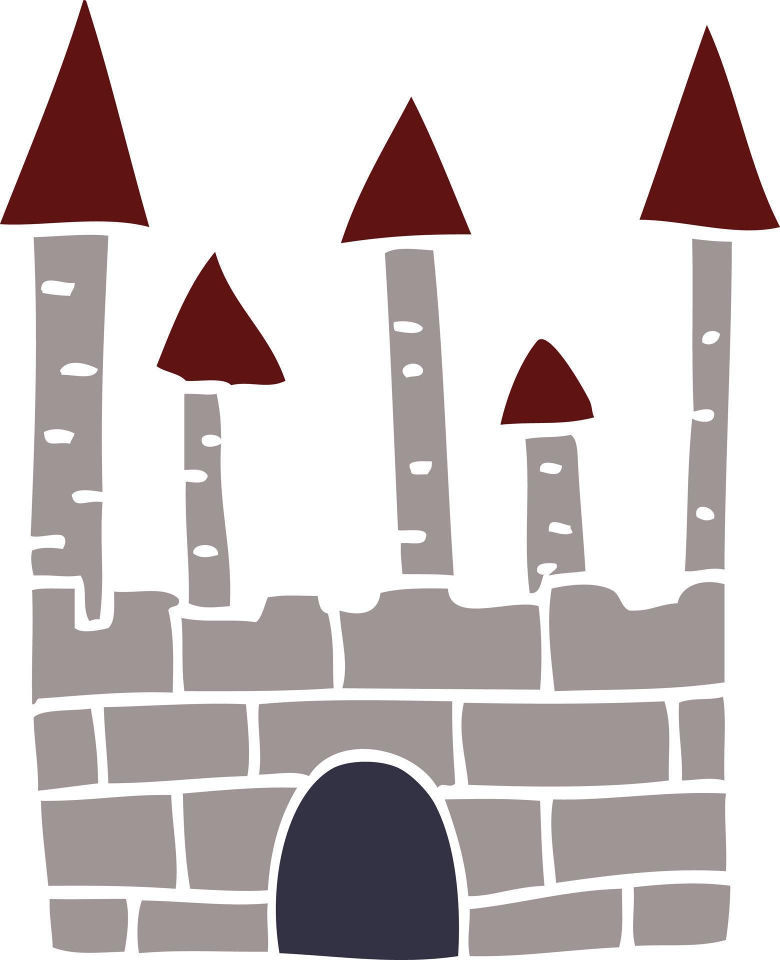 cartoon doodle traditional castle 12128089 Vector Art at Vecteezy