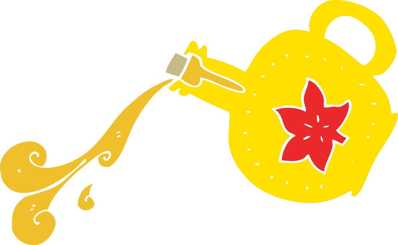 flat color illustration of maple syrup vector