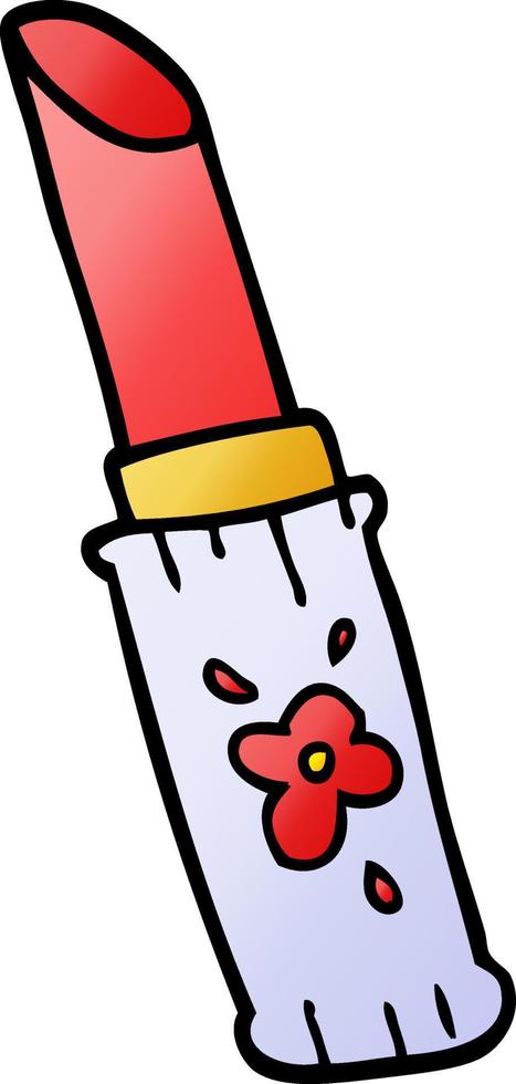 cartoon doodle lipstick vector