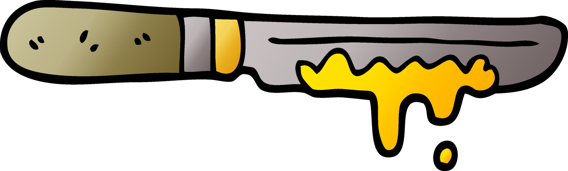 cartoon doodle butter knife 12128222 Vector Art at Vecteezy
