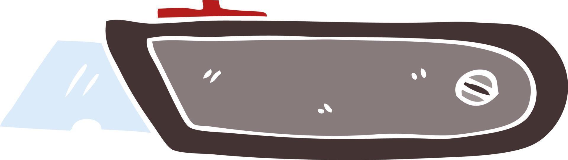 cartoon doodle new work knife vector