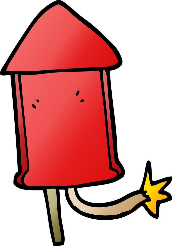 cartoon doodle firework vector