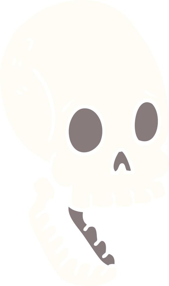 cartoon doodle skull vector
