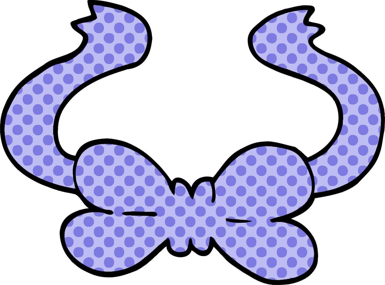 cartoon doodle bow tie vector
