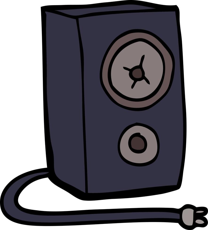 cartoon doodle of a speaker vector